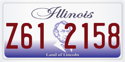 IL license plate Z612158
