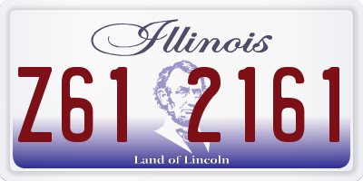 IL license plate Z612161