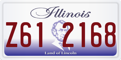 IL license plate Z612168
