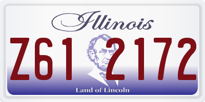 IL license plate Z612172