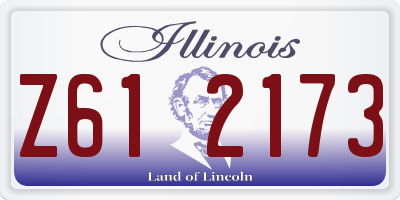 IL license plate Z612173