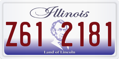 IL license plate Z612181
