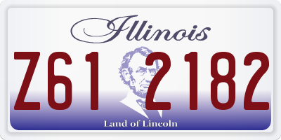 IL license plate Z612182