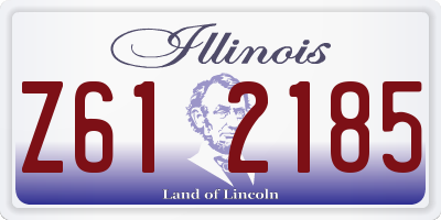 IL license plate Z612185