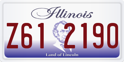 IL license plate Z612190