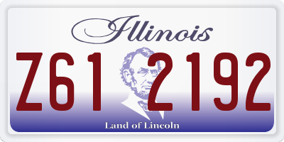 IL license plate Z612192
