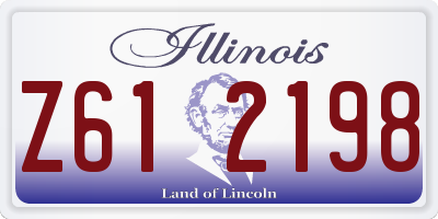 IL license plate Z612198