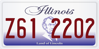 IL license plate Z612202