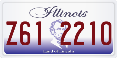 IL license plate Z612210