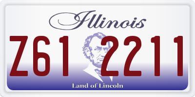 IL license plate Z612211