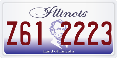 IL license plate Z612223