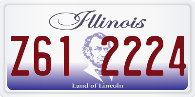 IL license plate Z612224