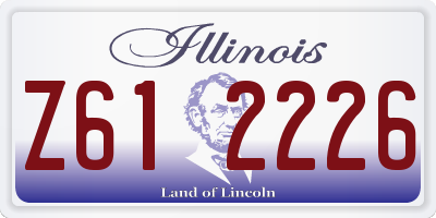 IL license plate Z612226