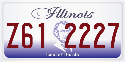 IL license plate Z612227