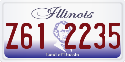 IL license plate Z612235