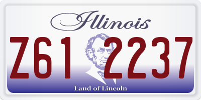 IL license plate Z612237