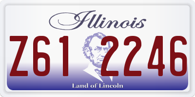 IL license plate Z612246