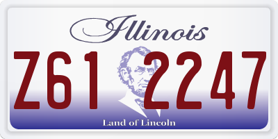 IL license plate Z612247