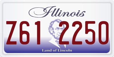 IL license plate Z612250
