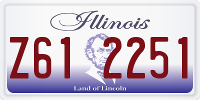 IL license plate Z612251