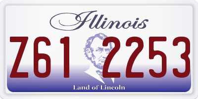 IL license plate Z612253