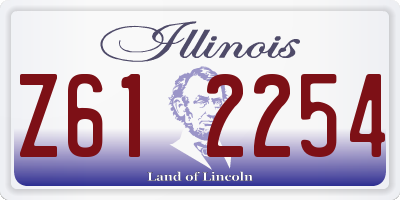 IL license plate Z612254
