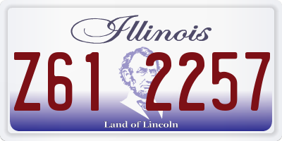 IL license plate Z612257