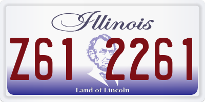 IL license plate Z612261