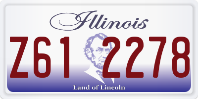 IL license plate Z612278