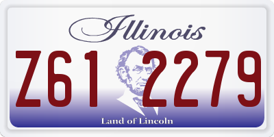 IL license plate Z612279