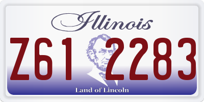 IL license plate Z612283
