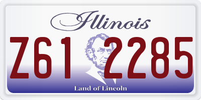 IL license plate Z612285