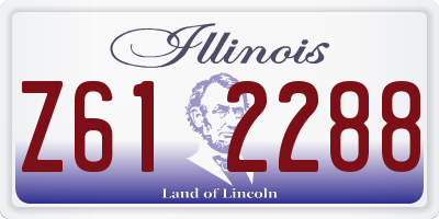 IL license plate Z612288