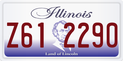 IL license plate Z612290