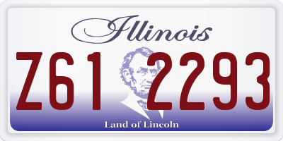 IL license plate Z612293