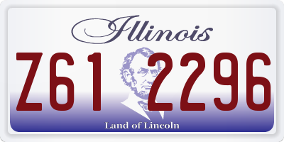 IL license plate Z612296