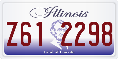 IL license plate Z612298