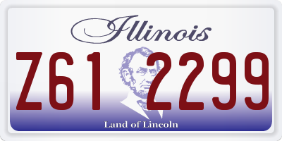 IL license plate Z612299