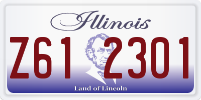 IL license plate Z612301
