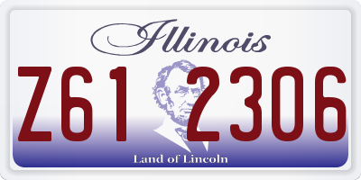IL license plate Z612306