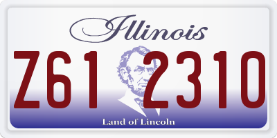 IL license plate Z612310