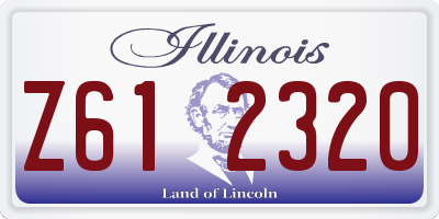 IL license plate Z612320
