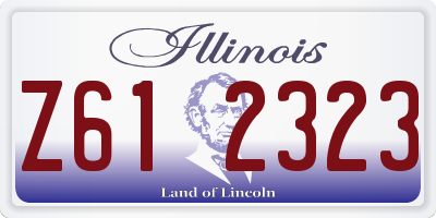 IL license plate Z612323