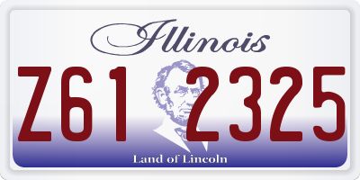 IL license plate Z612325