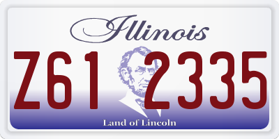 IL license plate Z612335
