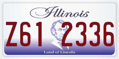 IL license plate Z612336