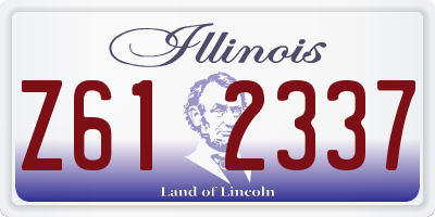IL license plate Z612337