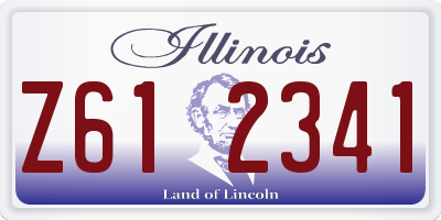 IL license plate Z612341