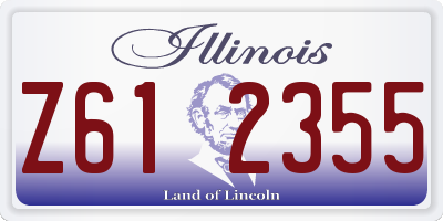 IL license plate Z612355