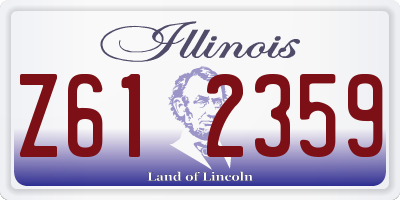 IL license plate Z612359